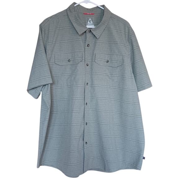 Gerry Men's XXL Button Up Outdoor Performance Fabric Camp Shirt Hiking Fishing - Picture 1 of 7